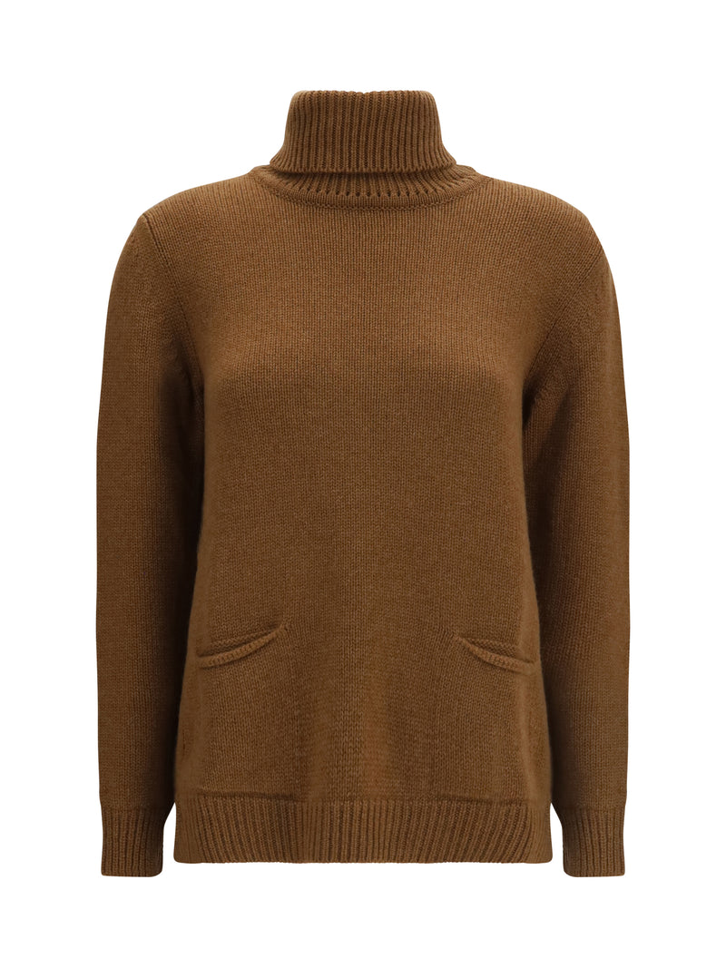 Ella Ella High Neck Sweater Castagno - World Class Fashion