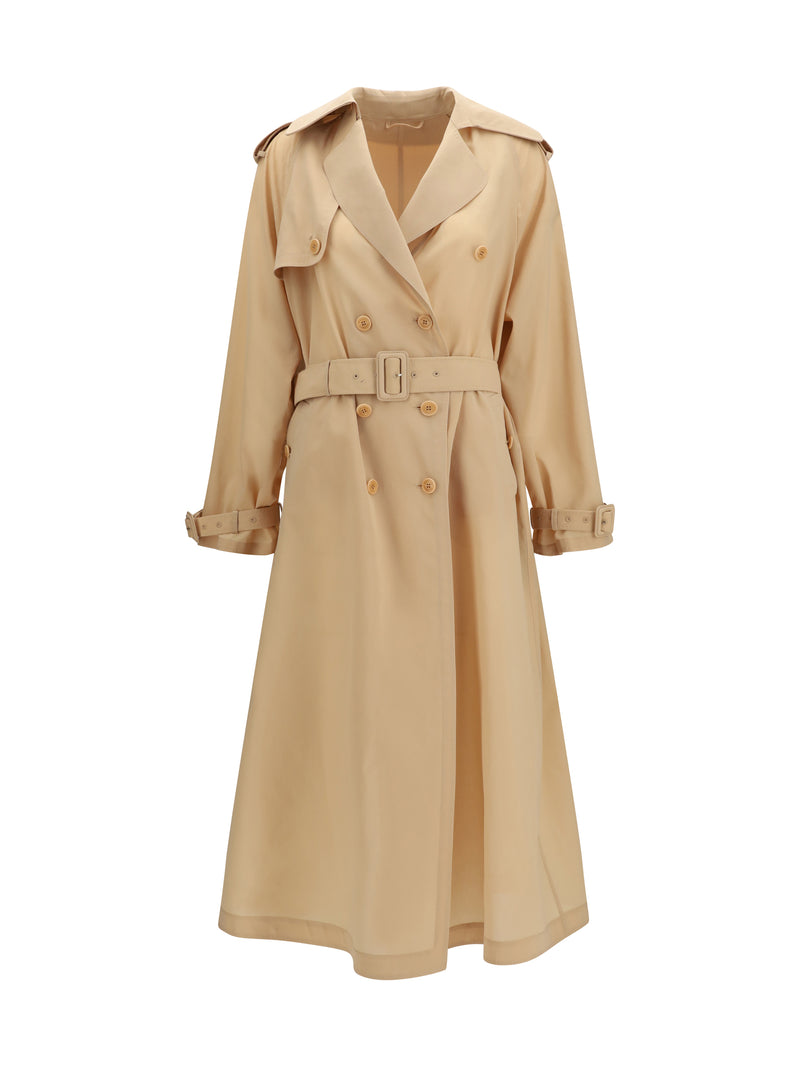 Ermanno Scervino Ermanno Scervino Double-breasted Trench Toasted Almond - World Class Fashion