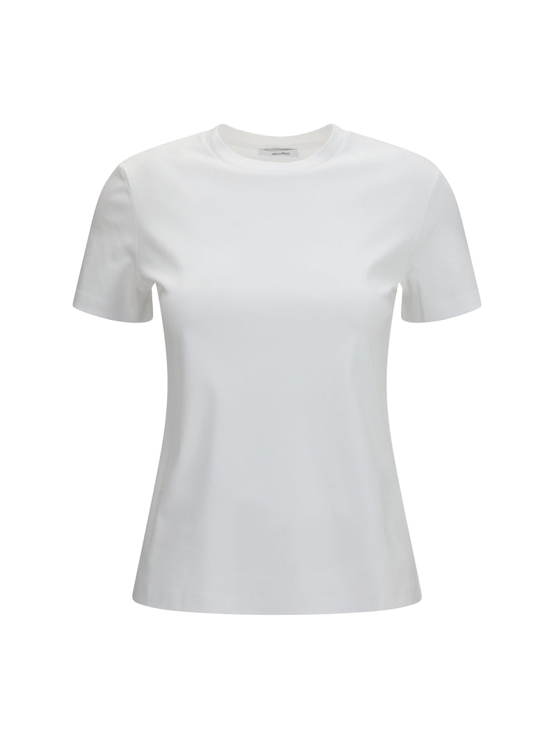Max Mara Pure Max Mara Pure Cotton T-shirt Bianco Ottico - World Class Fashion