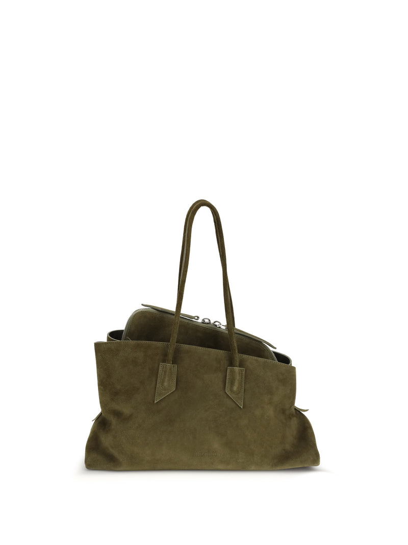 The Attico The Attico La Passeggiata Shoulder Bag Brown - World Class Fashion