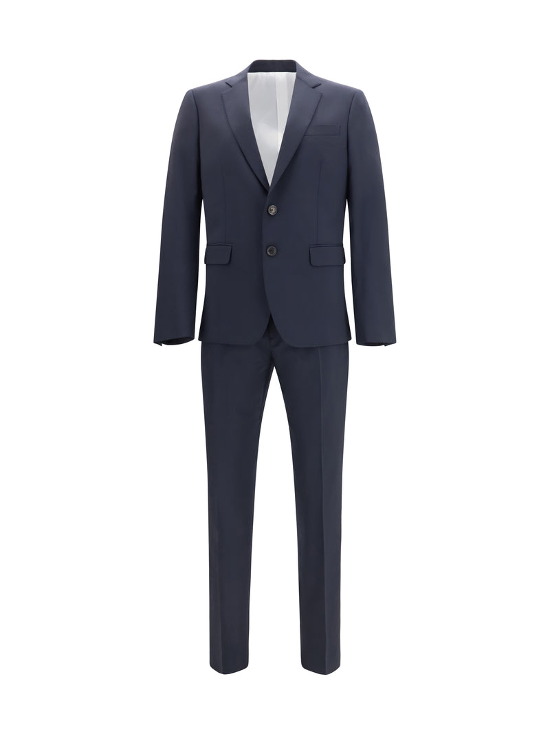 Dsquared2 Dsquared2 Single-breasted Wool-blend Suit Navy Blue - World Class Fashion