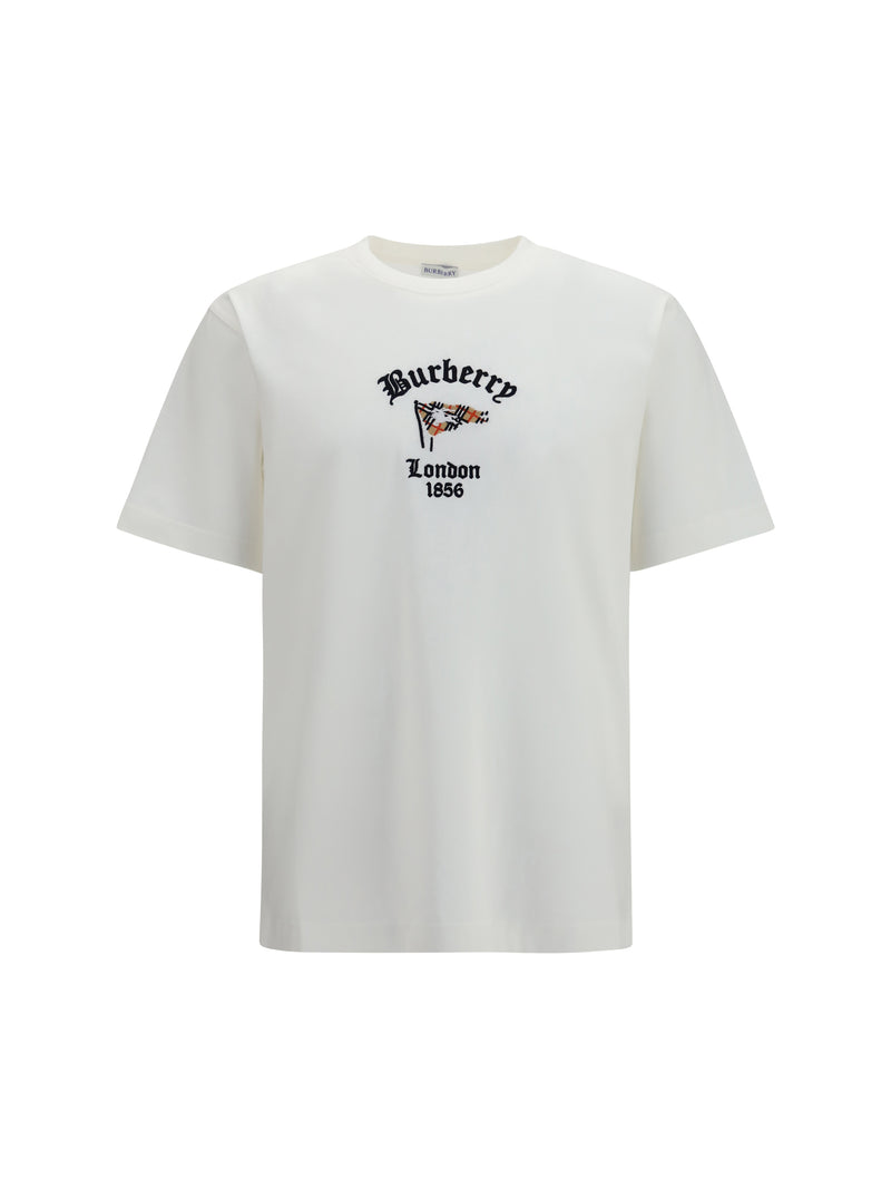 Burberry Burberry Check Cotton T-shirt Chalk - World Class Fashion