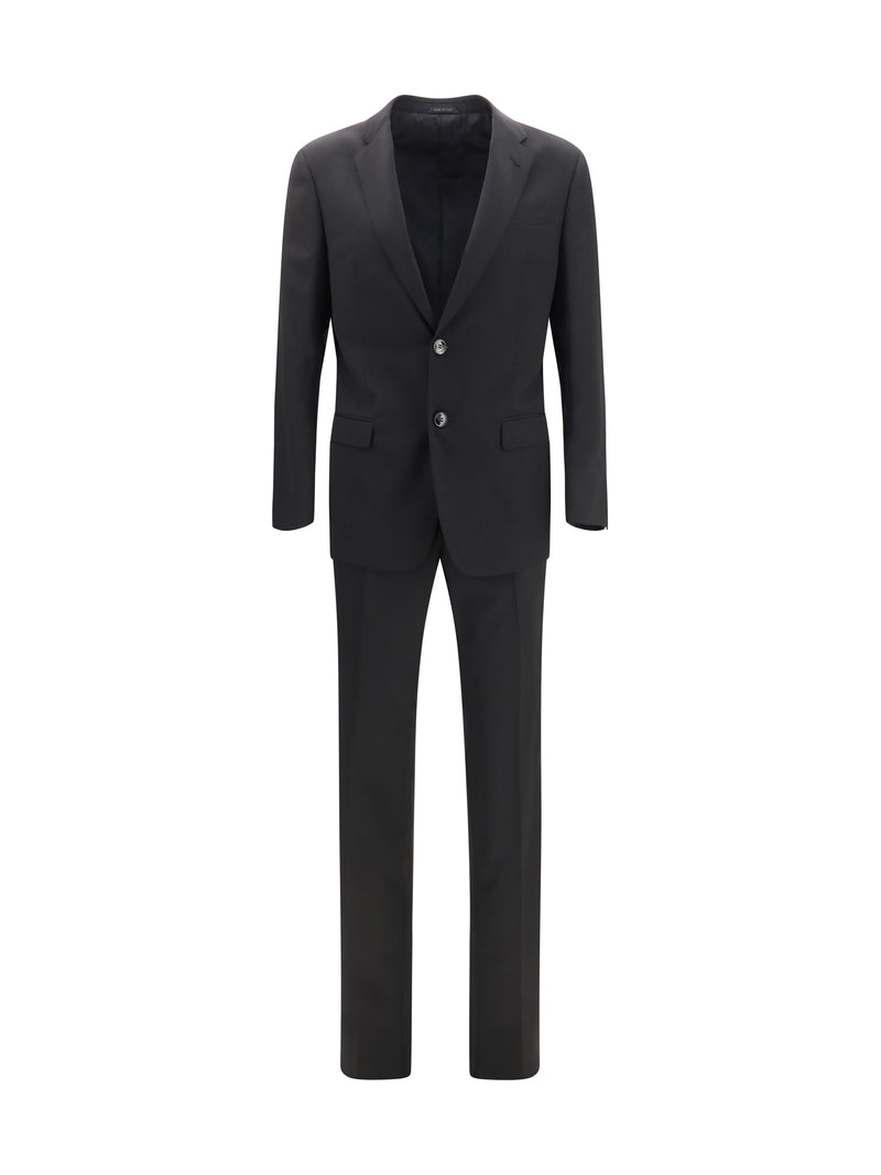 Giorgio Armani Giorgio Armani Linea Soft Virgin Wool Suit Black - World Class Fashion