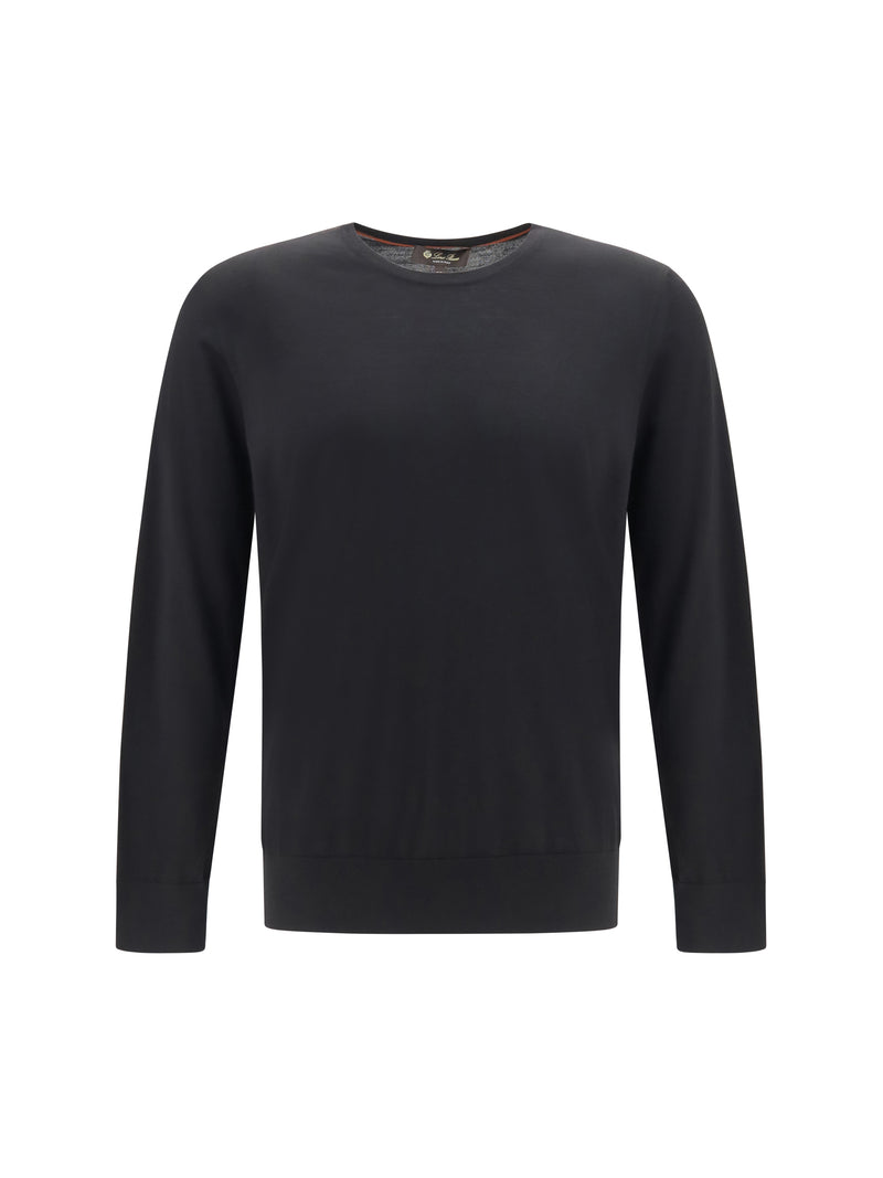 Loro Piana Loro Piana Virgin Wool Sweater Black Men - World Class Fashion