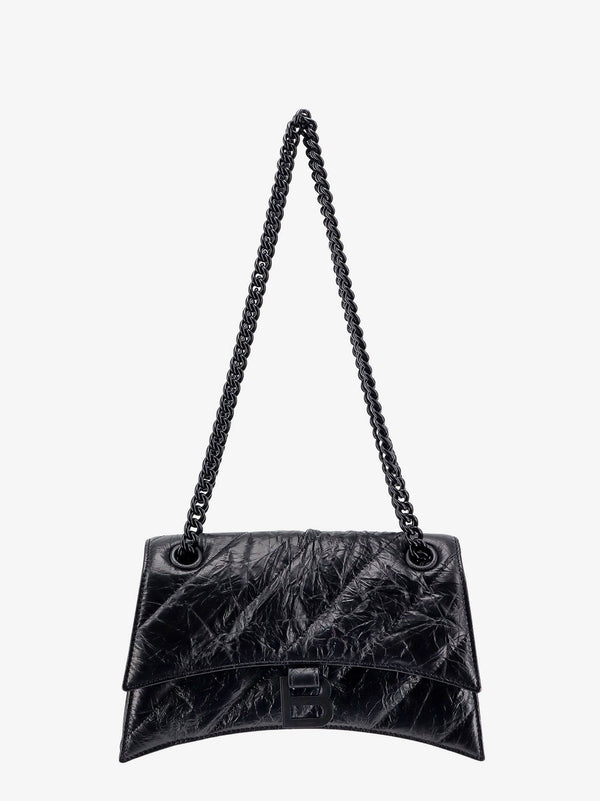 Balenciaga Matelassã© Leather Shoulder Bag With Frontal Monogram
