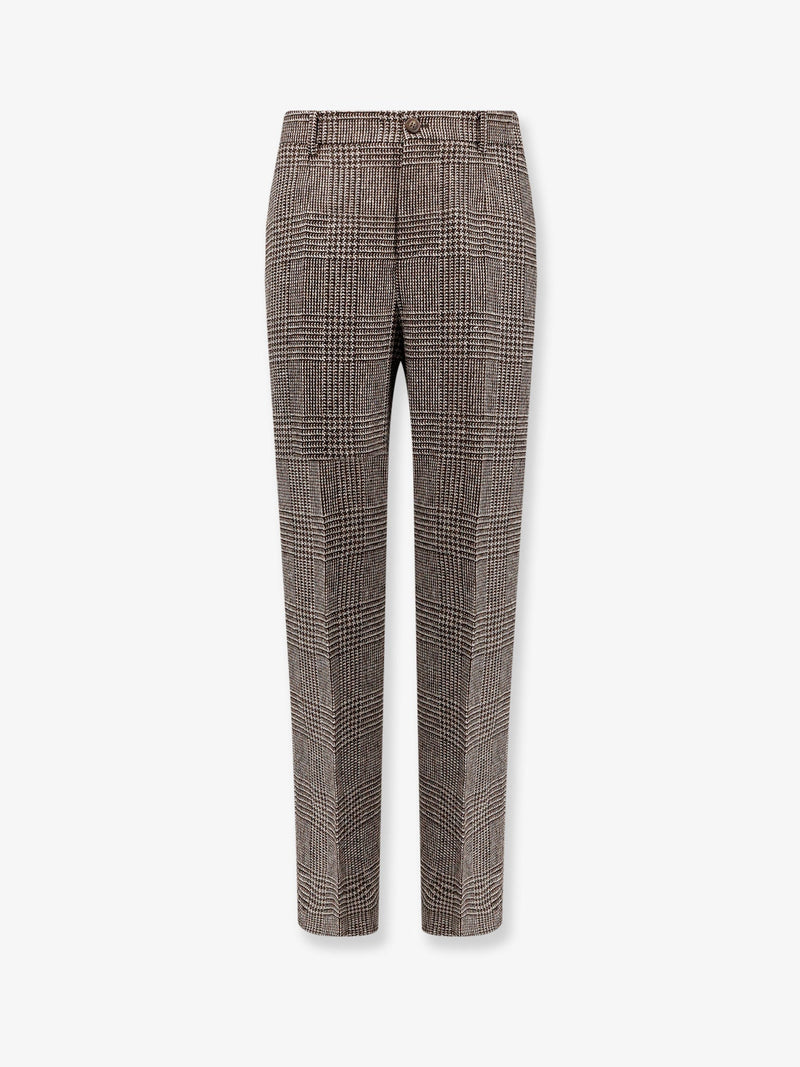 Golden Goose Golden Goose Deluxe Brand Relax Straight Prince of Wales Trousers Multicolor - World Class Fashion