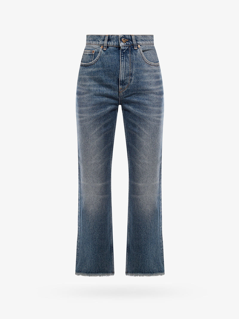 Golden Goose Golden Goose Derin Cropped Flare Jeans Blue Women - World Class Fashion