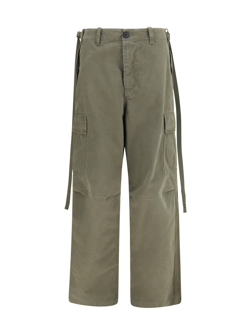 Fendi Fendi Cotton Cargo Pants Verde Militare - World Class Fashion