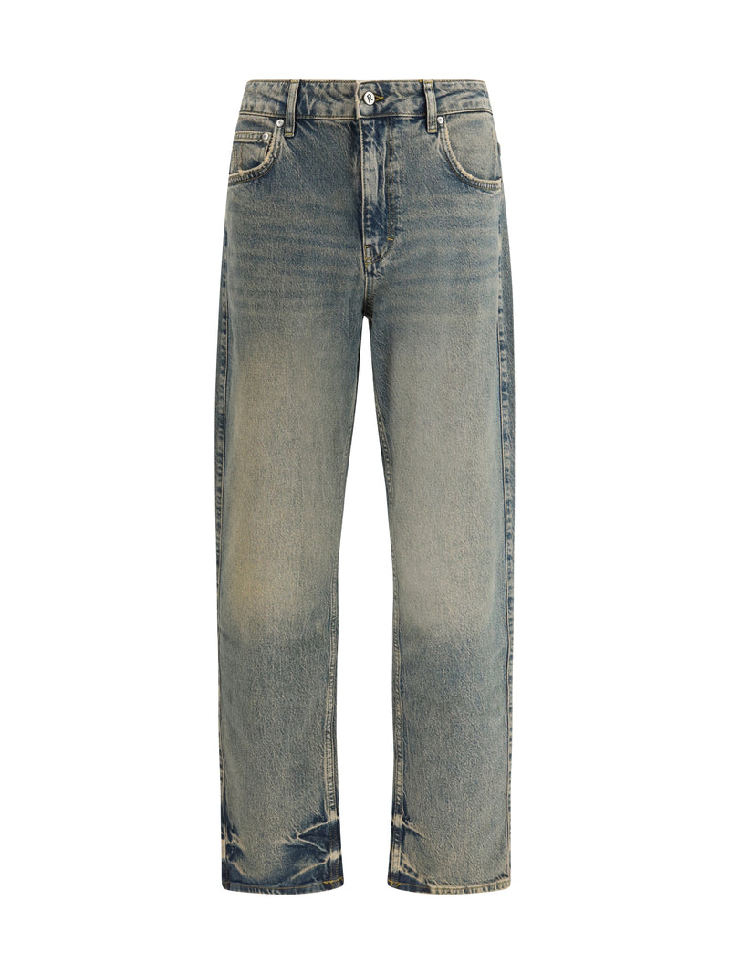 Represent Represent R2 Straight Leg Jeans Blue Cream - World Class Fashion