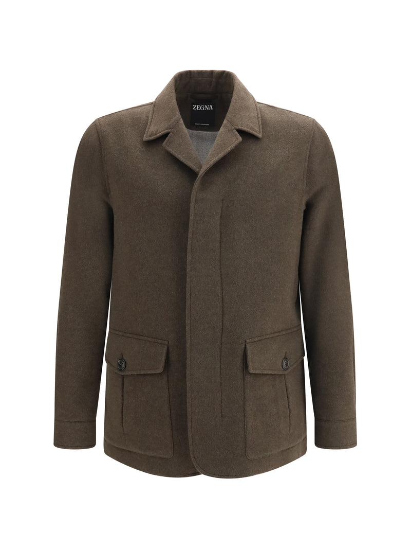 Zegna Zegna Falcon Oasi Cashmere Elements Jacket Black - World Class Fashion