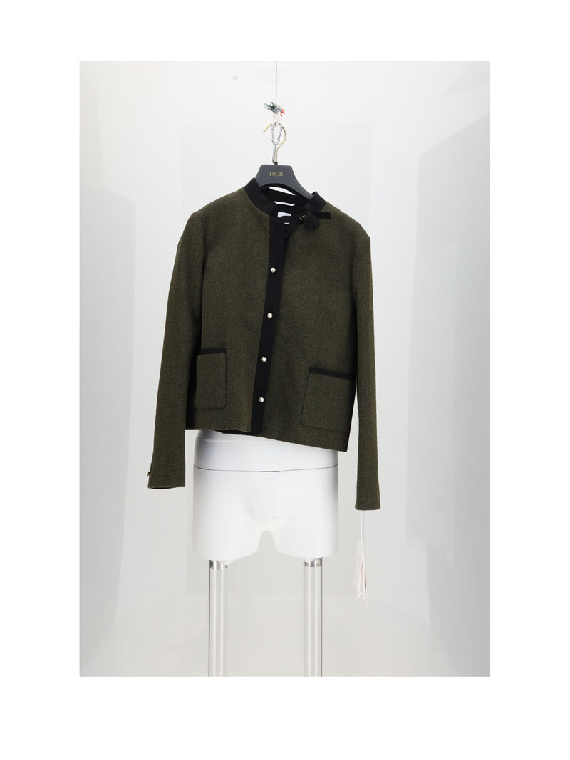 Dior Dior Wool Fleece Jacket Green Women - World Class Fashion