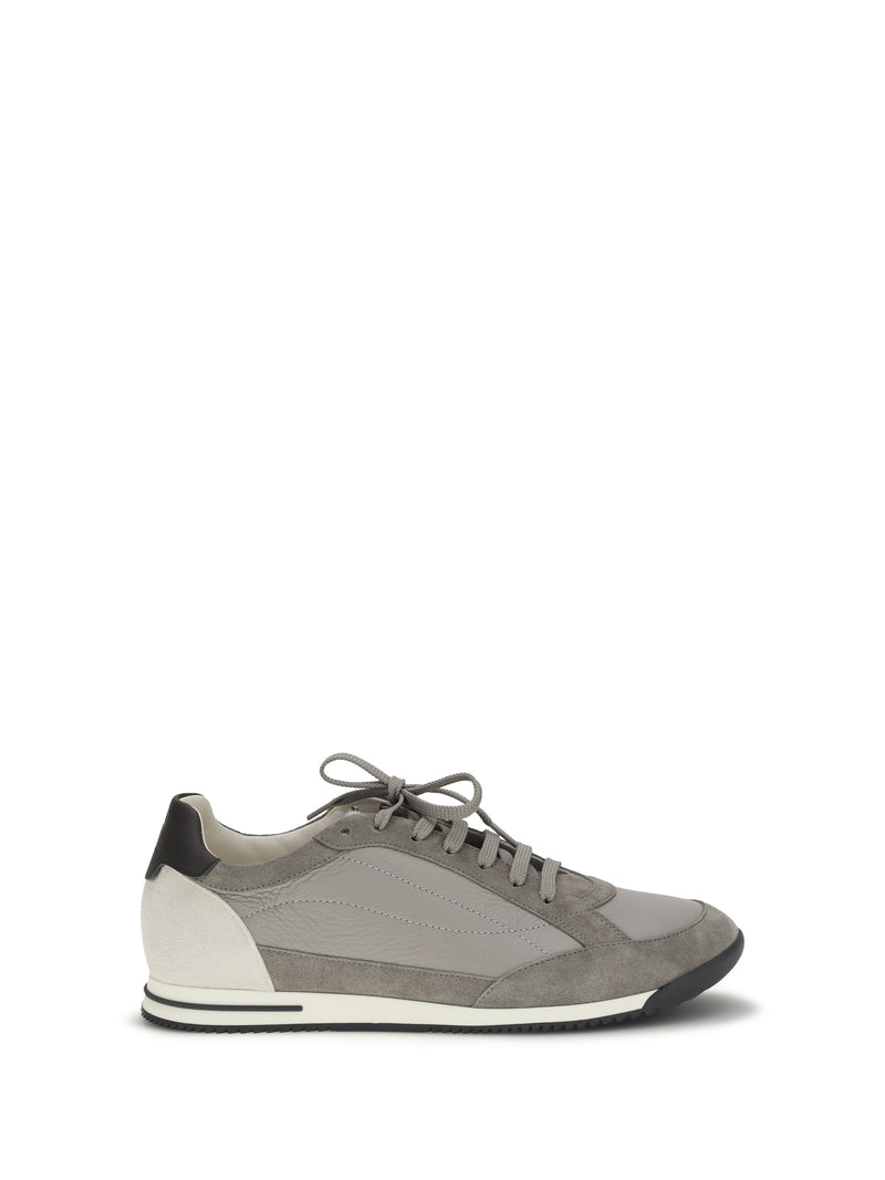 Brunello Cucinelli Brunello Cucinelli Deer and Suede Sneakers Grey Men - World Class Fashion