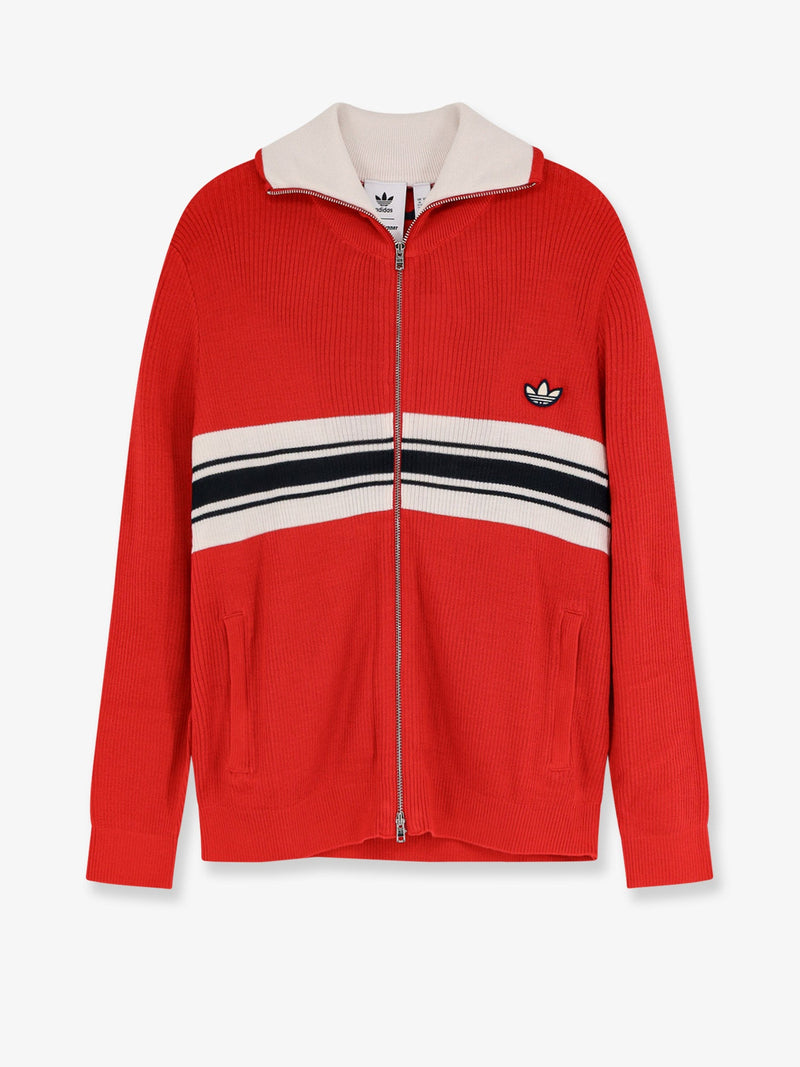Adidas X Wales Bonner Sudadera Adidas X Wales Bonner acanalada roja - World Class Fashion