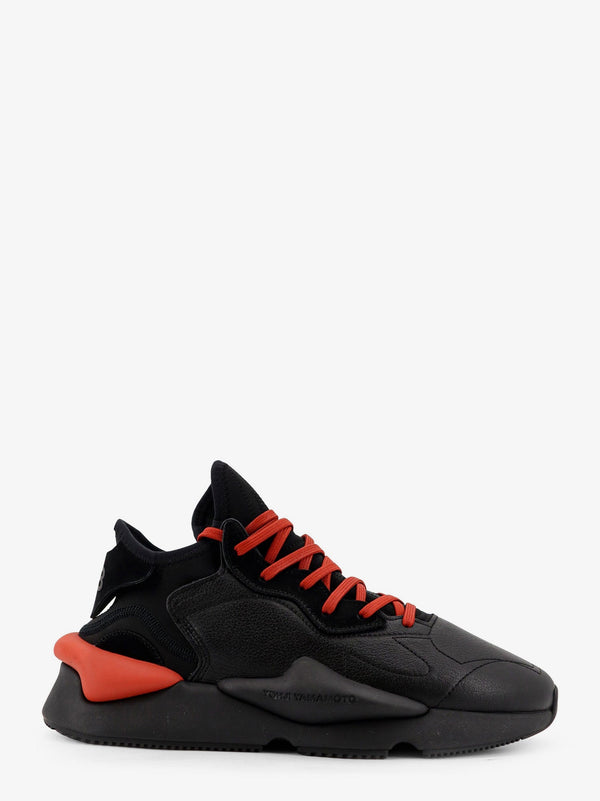 Adidas Y-3 Y-3 Kaiwa Leather And Neoprene Sneakers