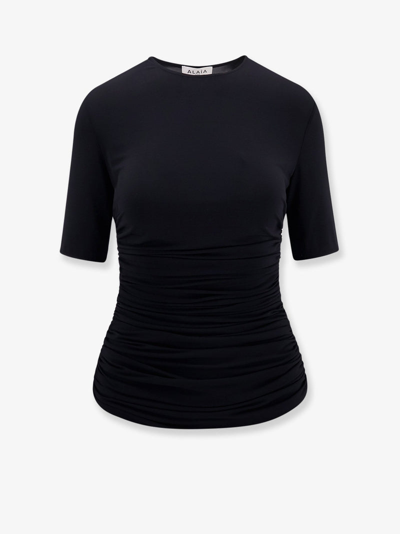 Alaia Alaia Viscose T-Shirt Black Women - World Class Fashion