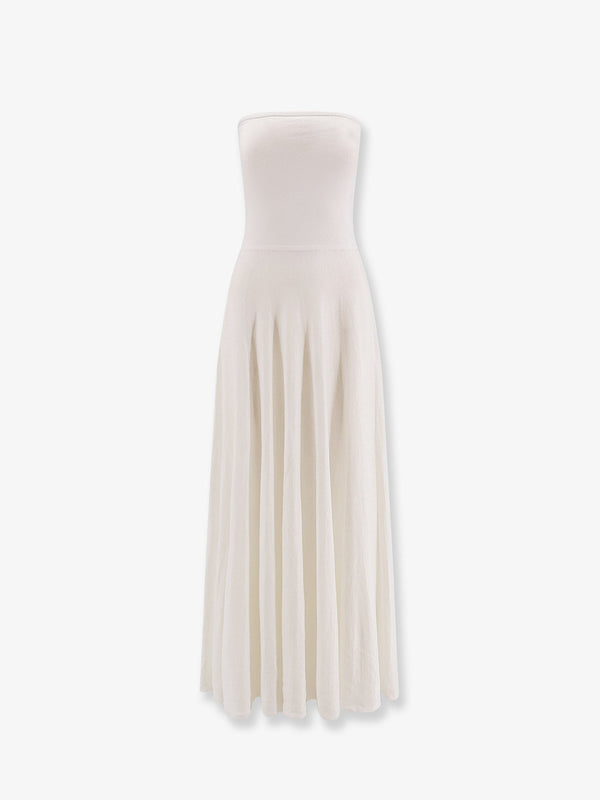 Alaia Linen Blend Maxi Dress