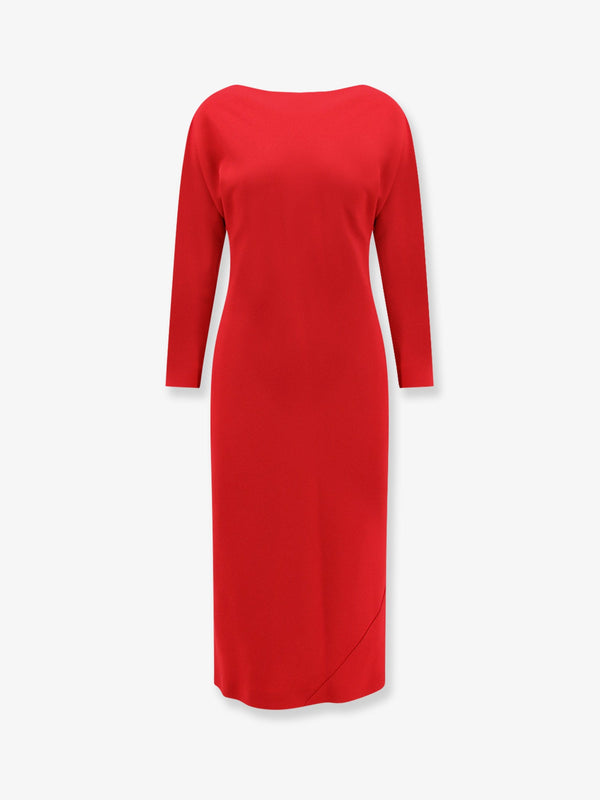 Alberta Ferretti Cady Stretch Enver Satin Dress