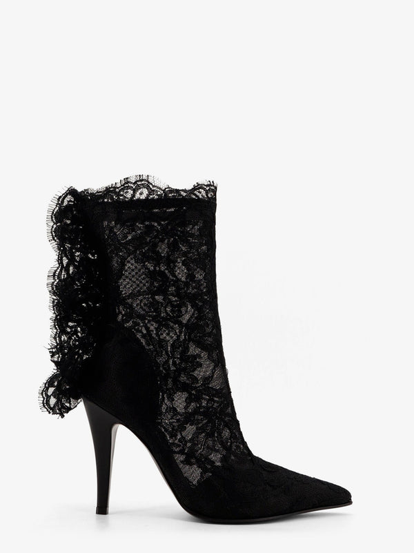 Alexander Mcqueen Heron Lace Boots
