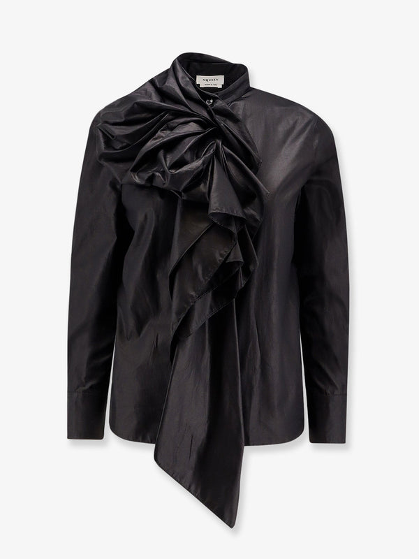 Alexander Mcqueen Cotton Bow Shirt