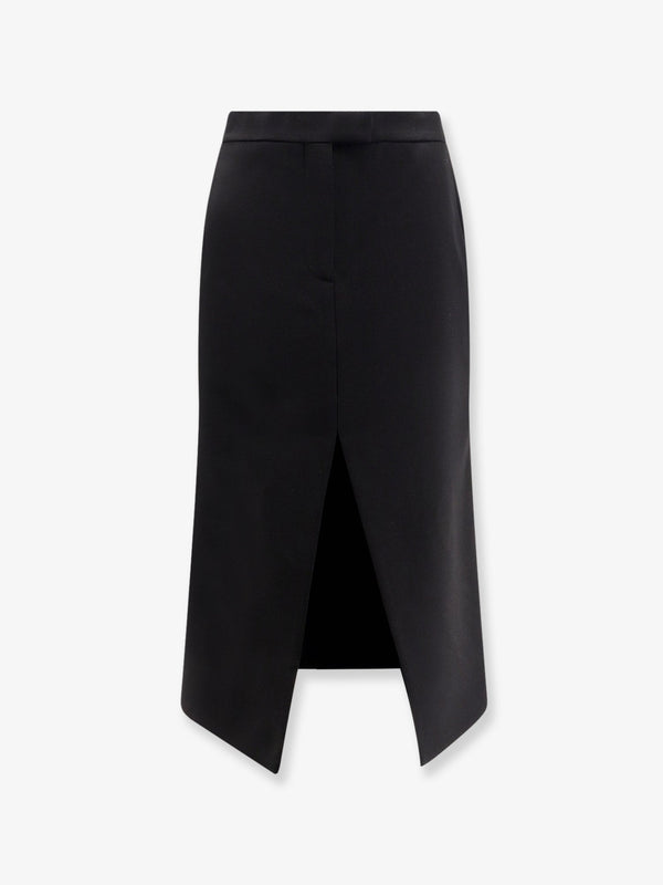 Alexander Mcqueen Midi Wool Skirt
