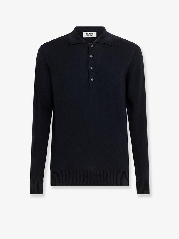 Alpha-Studio Wool Polo Shirt
