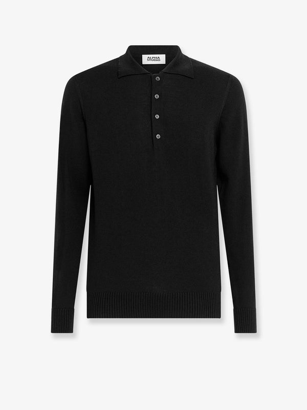 Alpha-Studio Wool Polo Shirt