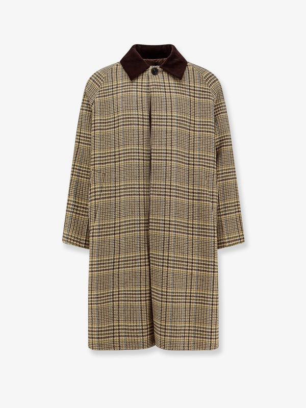 Amaranto Madras Coat With Padding