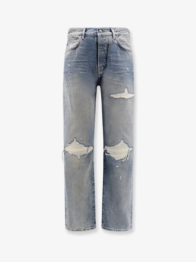 Amiri Amiri Destroyed Effect Jeans Blue Men - World Class Fashion
