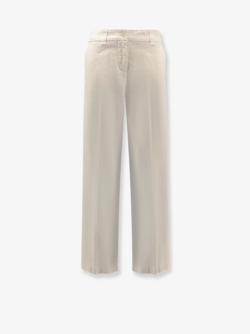 Aspesi Aspesi Cotton Trousers White Women - World Class Fashion