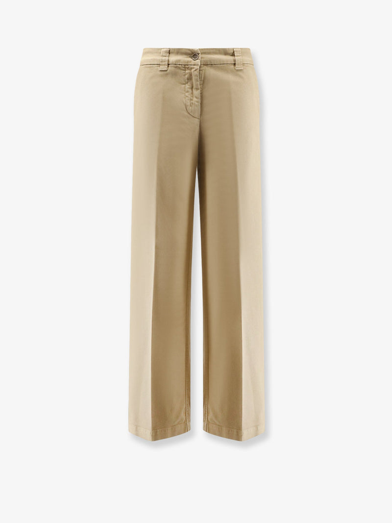 Aspesi Aspesi Cotton Trousers Green Women - World Class Fashion