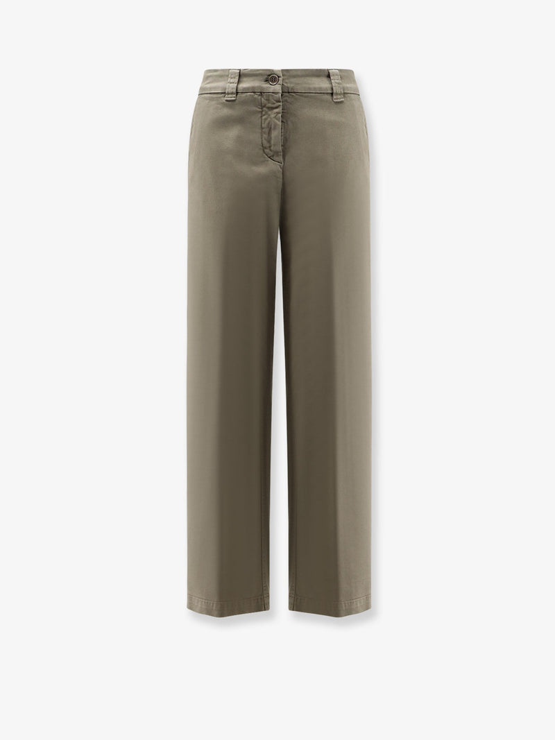 Aspesi Aspesi Cotton Trousers Grey Women - World Class Fashion