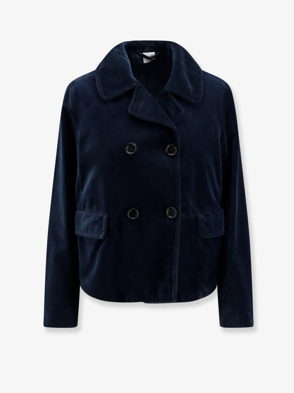 Aspesi Double-Breasted Velvet Blazer
