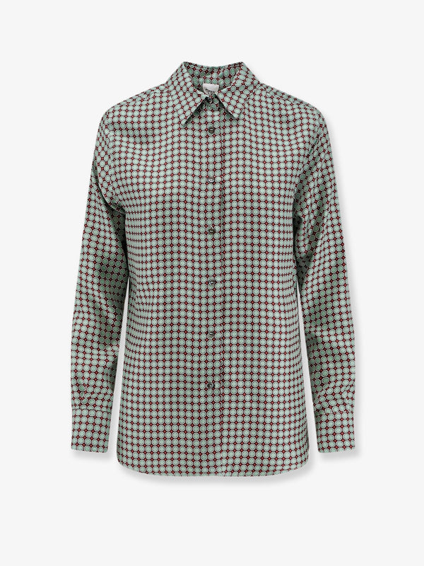 Aspesi Silk Shirt With Micro-Pattern