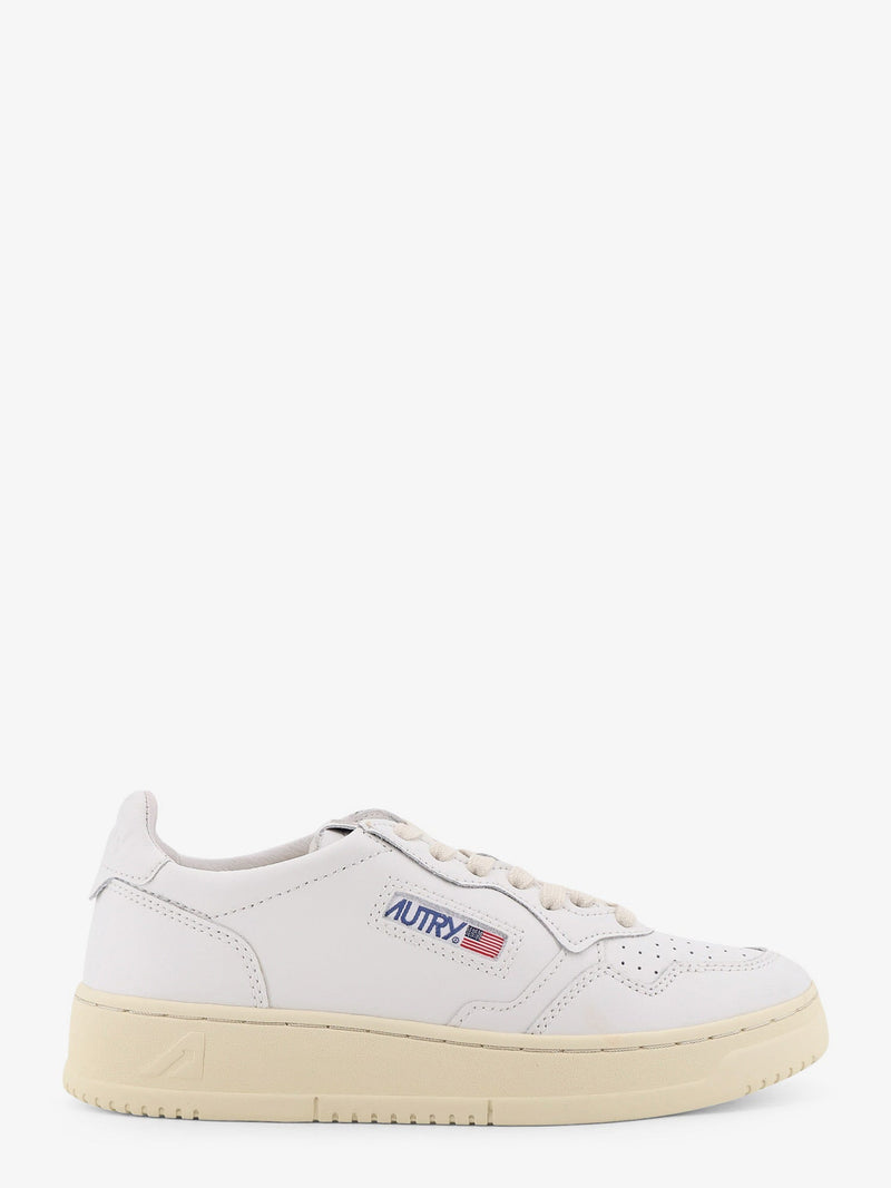 Autry Zapatillas Bajas de Cuero Blancas Autry Medalist para Mujer - World Class Fashion