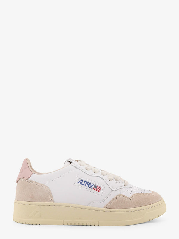 Autry Medalist Low Leather Low-Top Sneakers With Suede Inserts