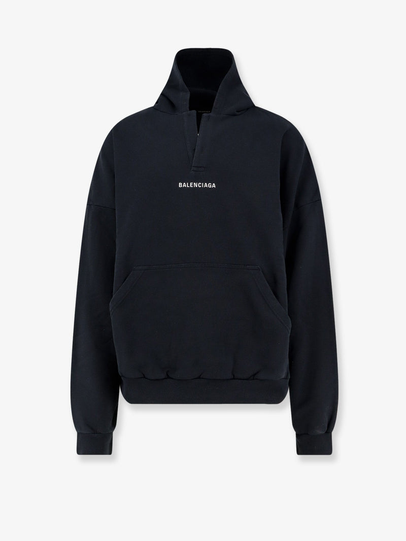 Balenciaga Balenciaga Cotton Hooded Sweatshirt Black Men - World Class Fashion