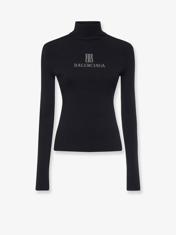 Balenciaga Turtleneck With Lettering Logo On The Front