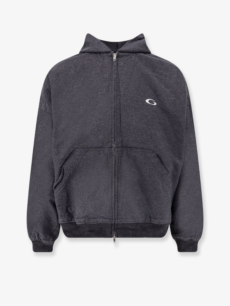 Balenciaga Balenciaga Trompe L'Oeil Cotton Sweatshirt Grey - World Class Fashion