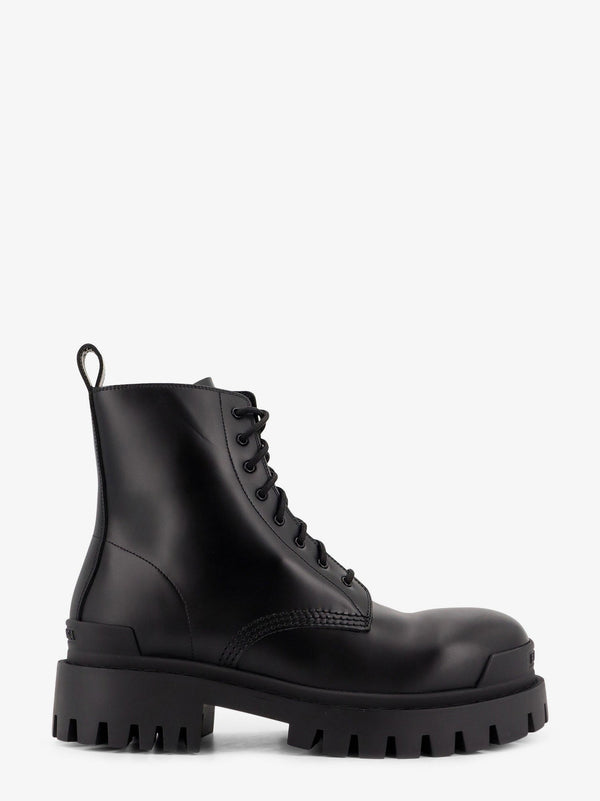 Balenciaga Leather Boots With Maxi Rubber Sole