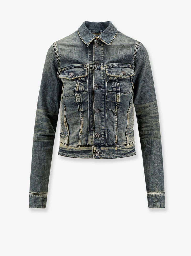 Balenciaga Balenciaga Denim Jacket Blue Women - World Class Fashion