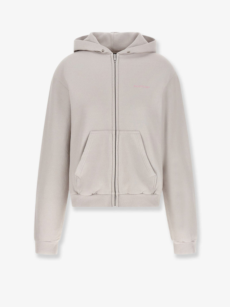 Balenciaga Balenciaga Cotton Hooded Sweatshirt Grey - World Class Fashion