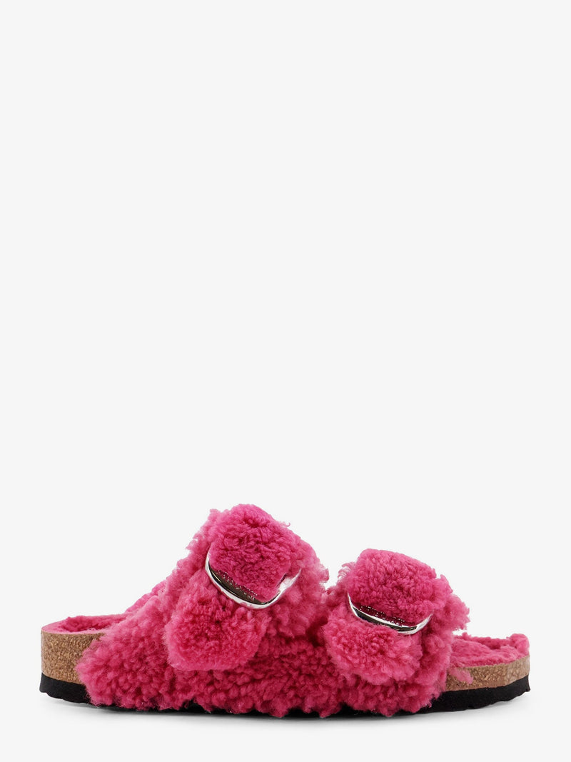 Birkenstock Birkenstock Arizona Big Buckle Teddy Sandals Pink - World Class Fashion
