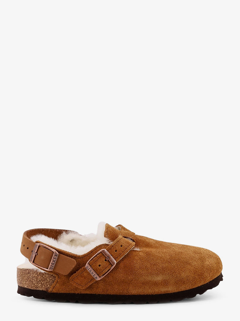Birkenstock Birkenstock Tokio Inside Shearling Suede Mule Brown - World Class Fashion