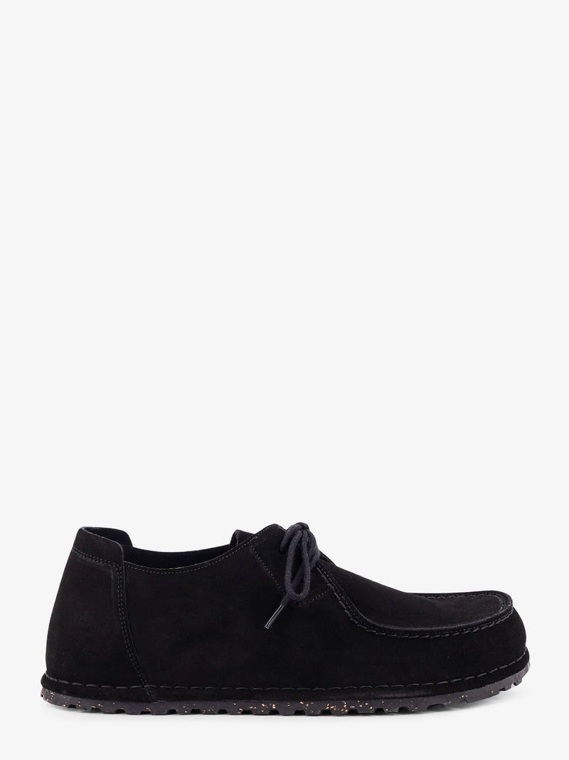 Birkenstock Zapatos de hombre Birkenstock de ante negros con cordones - World Class Fashion