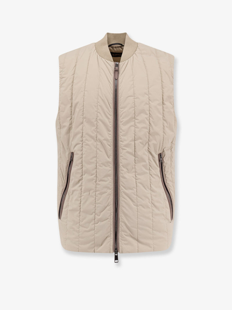 Boss Boss Nylon Sleeveless Jacket Beige Men - World Class Fashion