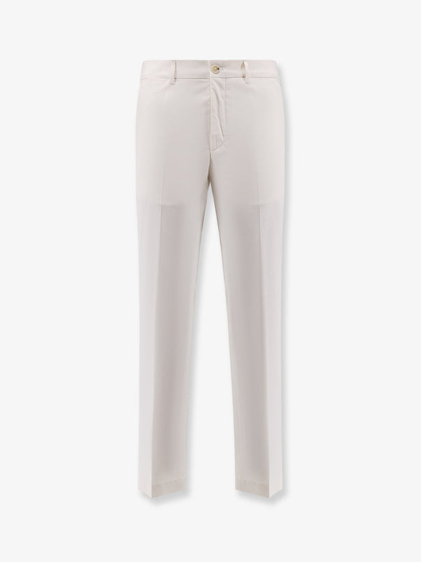 Boss Cotton And Silk Trousers