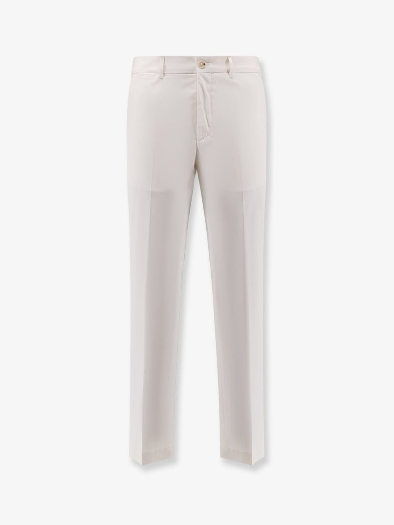 Boss Boss Cotton and Silk Trousers White Men - World Class Fashion