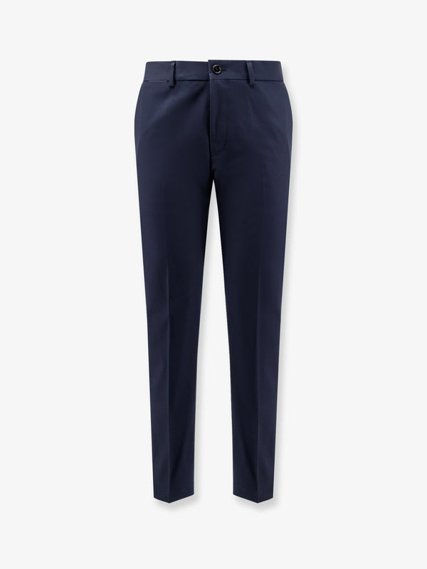 Boss Cotton And Silk Trousers