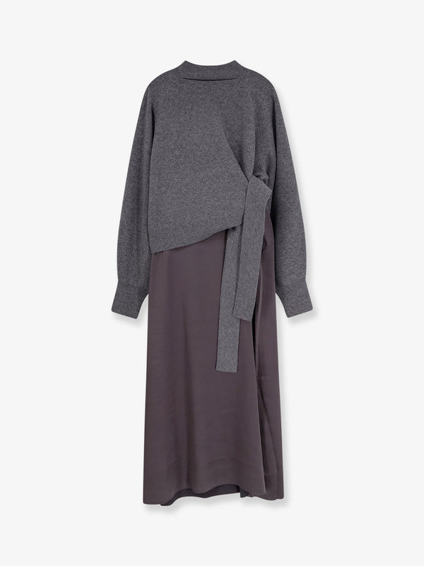 Boss Flalina Dress With Virgin Wool And Cashmere Sweater