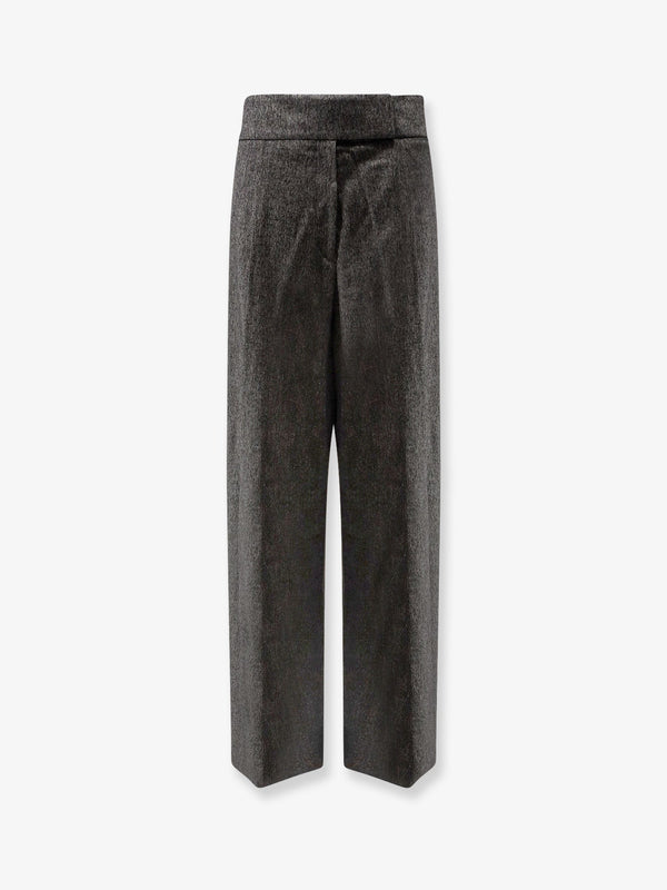 Boss Telda Viscose And Virgin Wool Trousers